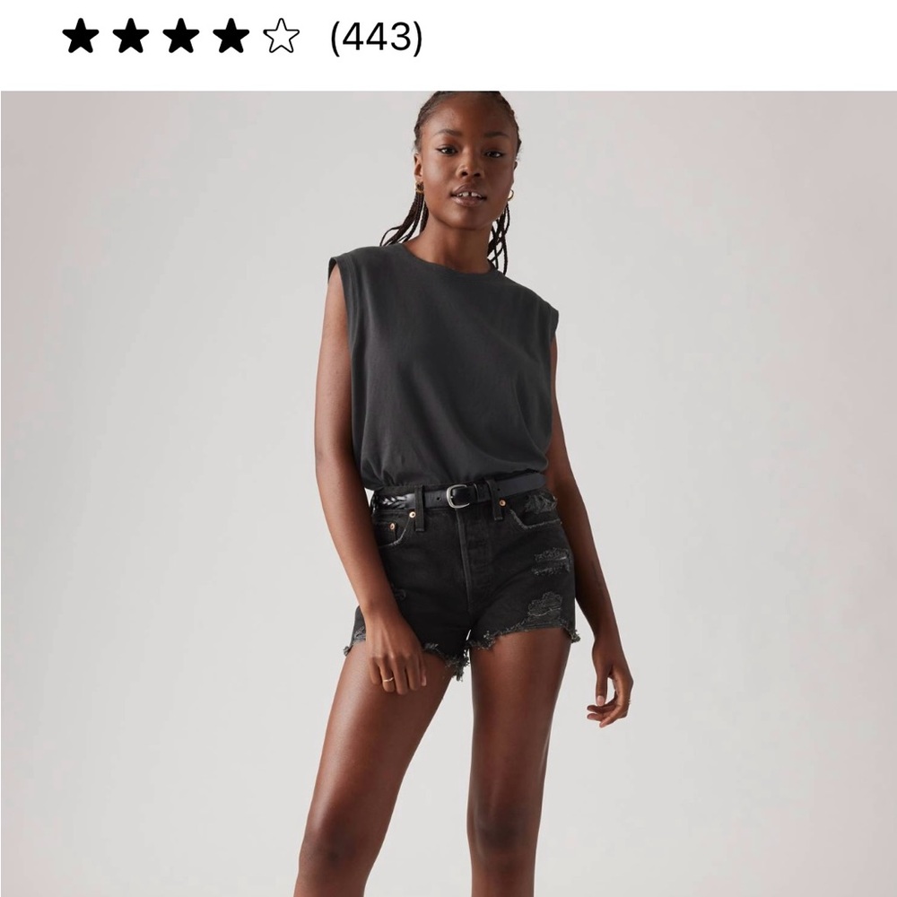 Levi's Dark Denim Jean Shorts